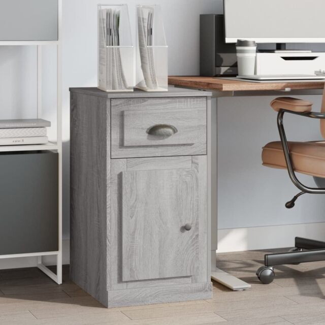 Berkfield Home Side Cabinet with Drawer Grey Sonoma 40x50x75 cm Engineered Wood - Size: 40 x 50 x 75 cm - image 1