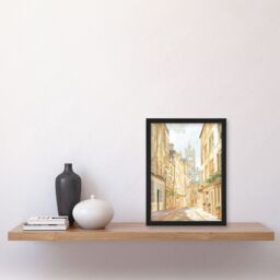 "Artery8 Bath England Sunny Day Street View Cityscape Framed Art Print in Beige - Size: W12"" x H16""" - thumbnail 4