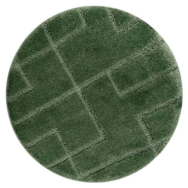 RugsX Dywaniki Łazienkowe Rug in Green - Size: 100 cm diameter - image 1