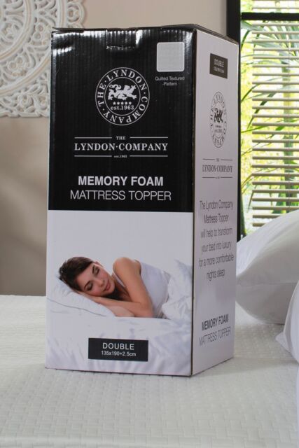 The Lyndon Company Memory Foam Mattress Topper 2.5cm - Deyongs 1846 in Off-White - Size: King - image 1