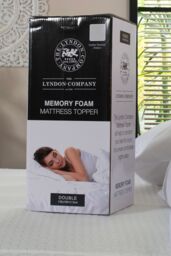 The Lyndon Company Memory Foam Mattress Topper 2.5cm - Deyongs 1846 in Off-White - Size: King