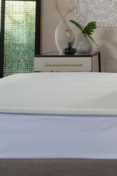 The Lyndon Company Memory Foam Mattress Topper 2.5cm - Deyongs 1846 in Off-White - Size: King - thumbnail 2