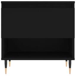 Berkfield Home Coffee Tables 2 pcs Black 50x46x50 cm Engineered Wood - Size: 50 x 46 x 50 cm - thumbnail 6