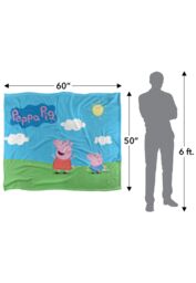 Hasbro Peppa Pig Kids Blanket 152x127cm Peppa & George Sunny Day in White - Size: 152x127 cm - thumbnail 5