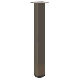 Berkfield Home Coffee Table Legs 4 pcs Natural Steel 72-74 cm Steel in Brown - thumbnail 4