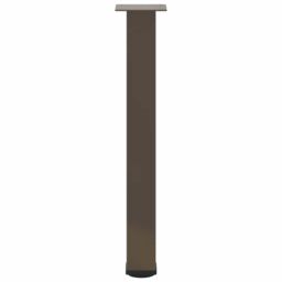 Berkfield Home Coffee Table Legs 4 pcs Natural Steel 72-74 cm Steel in Brown - thumbnail 5