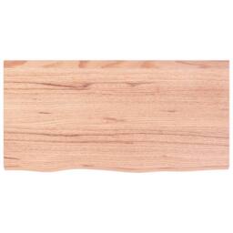 Berkfield Home Basin Shelf Wall Mounted Steel & Solid Wood Oak in Brown - thumbnail 8