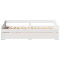 Berkfield Home Daybed with Trundle without Mattress IRUN White 90x200 cm - thumbnail 7