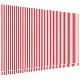 Berkfield Home Replacement Fabric for Awning Red & White Stripe 5x3 m - thumbnail 2