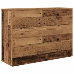 Berkfield Home Sideboard Old Wood 90x29.5x65 cm Engineered Wood in Brown - thumbnail 6