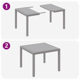Berkfield Home Modern 5 Piece Garden Dining Set with Cushions Light Grey Poly Rattan - thumbnail 9