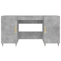 Berkfield Home Desk Concrete Grey 140x50x75 cm Engineered Wood - Size: 140 x 50 x 75 cm - thumbnail 6