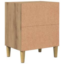 Berkfield Home Bedside Cabinets 2 pcs Artisan Oak 40x30x50 cm Engineered Wood in Brown - Size: 40 x 30 x 50 cm - thumbnail 6