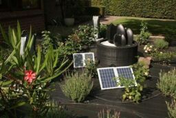 Primrose 800LPH Solar Powered Water Pump Kit with Lights in Black - thumbnail 5