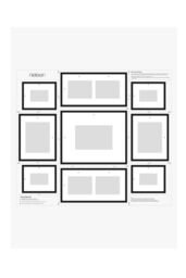 nielsen 9 Piece Picture Frame Set/Gallery Wall for 11 Photos - Black - thumbnail 5