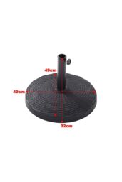 H&O Direct Resin Heavy Duty Outdoor Parasol Stand Umbrella Base in Black - thumbnail 6