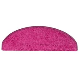Berkfield Home Carpet Stair Treads 15 pcs Pink 65x21x4 cm - Size: Medium - thumbnail 6
