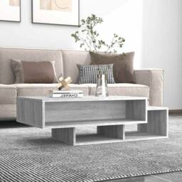 Berkfield Home Decorative Coffee Table Grey Sonoma 105x55x32 cm Engineered Wood - Size: 105 x 55 x 32 cm - thumbnail 2