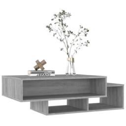 Berkfield Home Decorative Coffee Table Grey Sonoma 105x55x32 cm Engineered Wood - Size: 105 x 55 x 32 cm - thumbnail 1