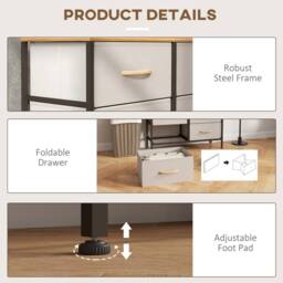 STILVORA Chest of Drawers with 8 Drawers & Steel Frame in Cream - thumbnail 8