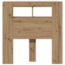 Berkfield Home LED Headboard Artisan Oak 100x18.5x103.5 cm Engineered Wood in Brown - thumbnail 6