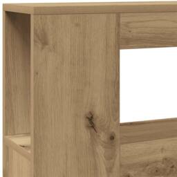 Berkfield Home LED Headboard Artisan Oak 100x18.5x103.5 cm Engineered Wood in Brown - thumbnail 9