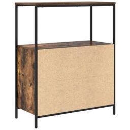 Berkfield Home Bathroom Cabinet with Shelves Smoked Oak 76.5x35x95 cm in Brown - thumbnail 8