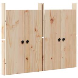 Berkfield Home Outdoor Kitchen Doors 2 pcs 50x9x82 cm Solid Wood Pine in Cream - Size: 50 x 9 x 82 cm