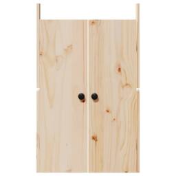Berkfield Home Outdoor Kitchen Doors 2 pcs 50x9x82 cm Solid Wood Pine in Cream - Size: 50 x 9 x 82 cm - thumbnail 6