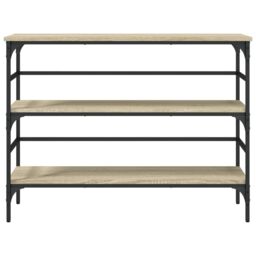 Berkfield Home Console Table Sonoma Oak 100x32x75 cm Engineered Wood in Brown - Size: 100 x 32 x 75 cm - thumbnail 5