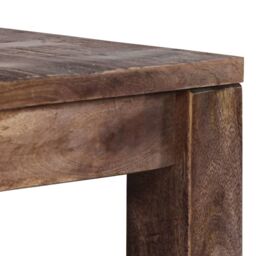 Berkfield Home Coffee Table 50x50x35 cm Solid Mango Wood in Brown - Size: 50 x 50 x 35 cm - thumbnail 5