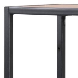 Furniture To Go Seaford Black Metal Wide Wall Shelf with 3 Additional Oak Shelves - thumbnail 5