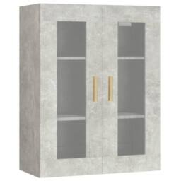 Berkfield Home Hanging Wall Cabinet Concrete Grey 69.5x34x90 cm - thumbnail 1