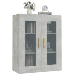 Berkfield Home Hanging Wall Cabinet Concrete Grey 69.5x34x90 cm - thumbnail 6