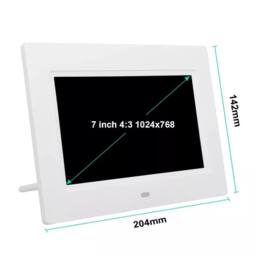 NESTLUNE LED Electric Digital Alarm Clock Mains Power Mirror Display in White - Size: 100 cm x 15 cm - thumbnail 2