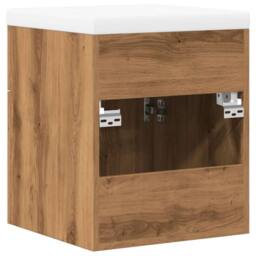Berkfield Home 2 Piece Bathroom Furniture Set Artisan Oak Engineered Wood in Brown - thumbnail 8