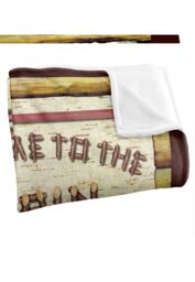 JQ Licensing Welcome To The Cabin Sign Silky Touch Super Soft Throw Blanket 152 X 127 cm in White - thumbnail 3