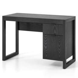 VOGREX Wooden Computer Desk Storage Black - thumbnail 1