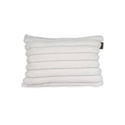 rucomfy Beanbags rucomfy Ribbed Faux Fur 40x60cm Cushion - Luxury Home Decor Pillow in Ivory - Size: 40x60 cm - thumbnail 2