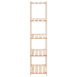 Berkfield Home 5-Tier Storage Racks 2 pcs 80x38x170 cm Solid Pinewood 250 kg in Beige - Size: 80 x 38 x 170 cm - thumbnail 5