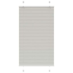 Berkfield Home Pleated Blind Light Grey 75x150 cm Fabric Width 74.4 cm Polyester - thumbnail 2