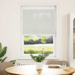 Berkfield Home Pleated Blind Light Grey 75x150 cm Fabric Width 74.4 cm Polyester - thumbnail 1
