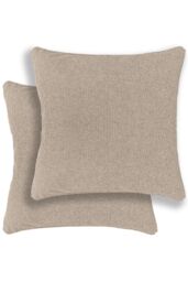 Enhanced Living Austin/Dallas Textured Pair of Double Sided Zip Opening Piped Edge Cushion Covers - 43x43cm - Cases Only - Size: 43 cm x 43 cm - thumbnail 1