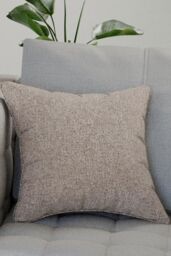 Enhanced Living Austin/Dallas Textured Pair of Double Sided Zip Opening Piped Edge Cushion Covers - 43x43cm - Cases Only - Size: 43 cm x 43 cm - thumbnail 2