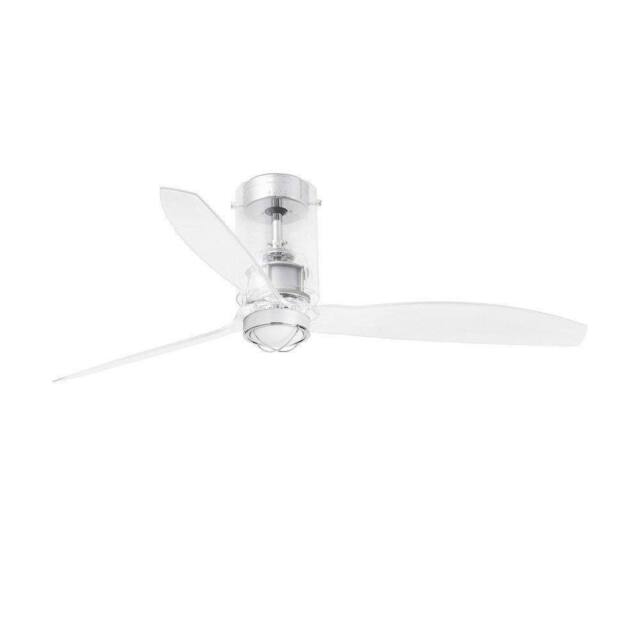 Netlighting MiniTube LED Transparent Ceiling Fan with DC Motor 3000K in Clear - image 1