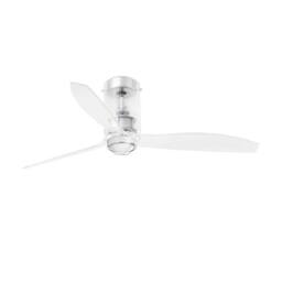 Netlighting MiniTube LED Transparent Ceiling Fan with DC Motor 3000K in Clear - thumbnail 1
