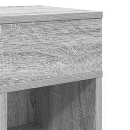 Berkfield Home Bedside Cabinet with Drawer Grey Sonoma 25x31x66 cm - Size: 25 x 31 x 66 cm - thumbnail 9