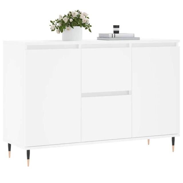 Berkfield Home Sideboard White 104x35x70 cm Engineered Wood - Size: 104 x 35 x 70 cm - image 1