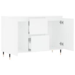 Berkfield Home Sideboard White 104x35x70 cm Engineered Wood - Size: 104 x 35 x 70 cm - thumbnail 6
