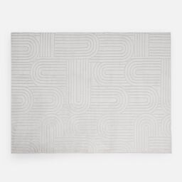 OHS Tufted Arches Rug Soft Floor Carpet Non Slip Area Mat in Stone - Size: 160 cm x 230 cm - thumbnail 5
